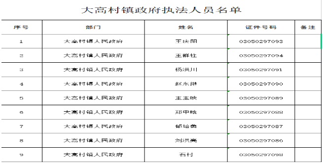 大高村镇政府执法人员名单.png